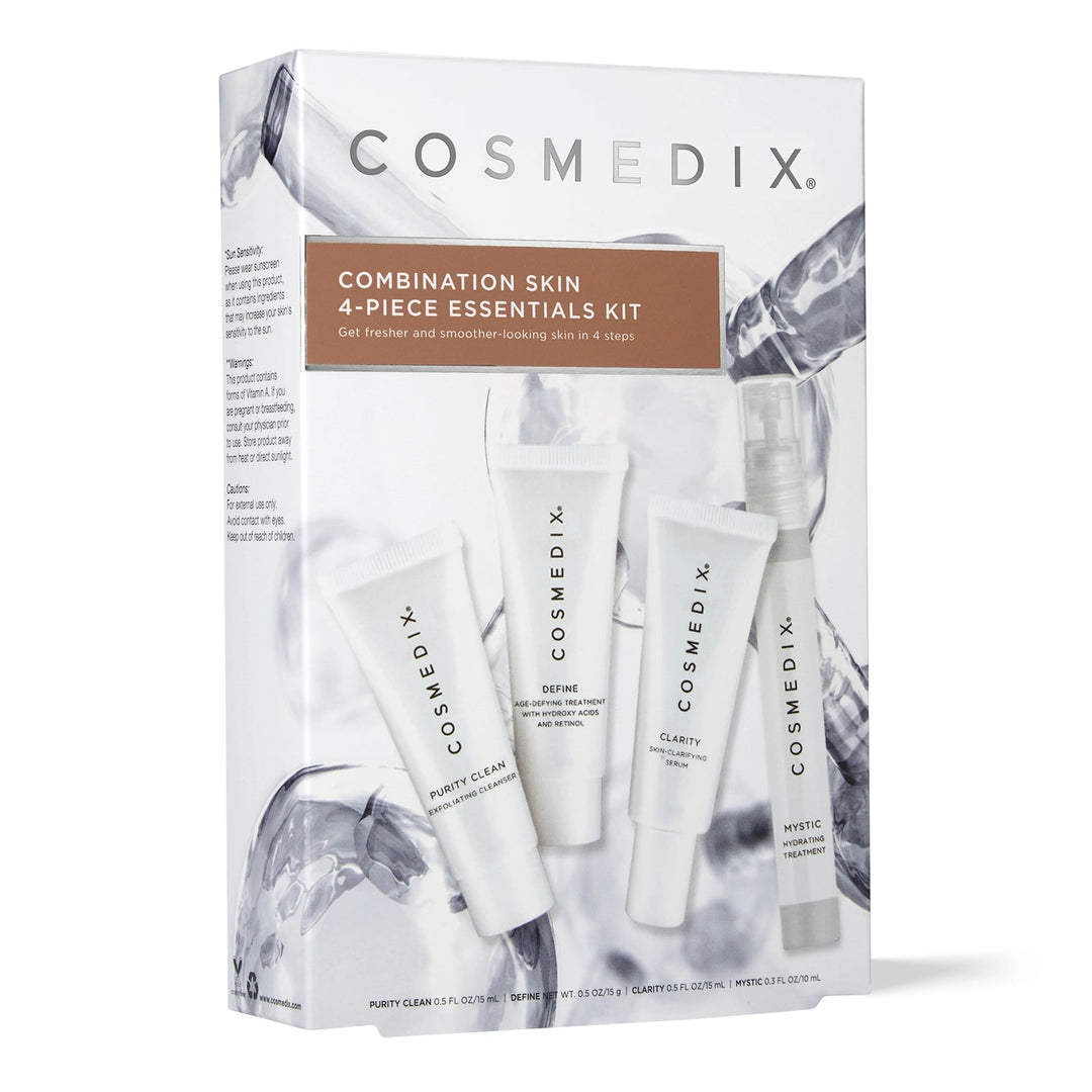 Combination Skin 4-Piece Essential Kit - CosMedix Travel Kits Cosmedix 