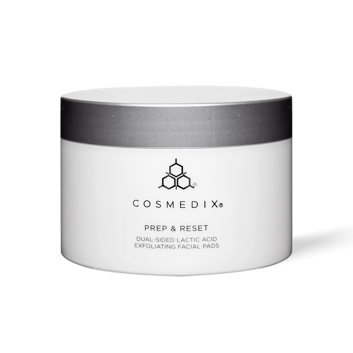 Prep & Reset - Dual-sided Lactic Acid Exfoliating x25 Facial Pads - CosMedix Mask Cosmedix 